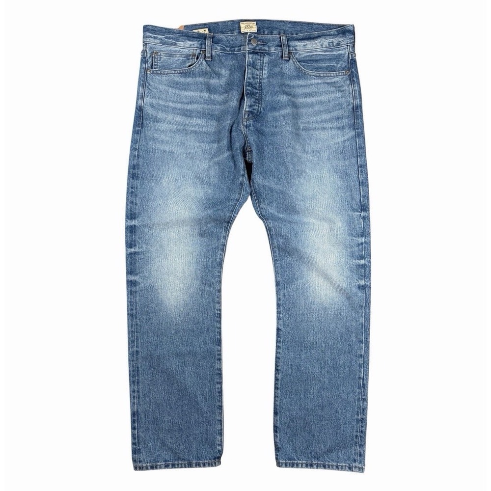 NWT J. Crew 770 36(38)x30 Light Wash Classic Indigo Jeans Premium Denim